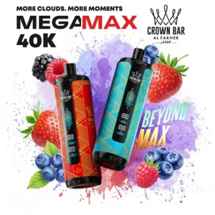 CROWNBAR Al Fakher 40K Disposable Vape Mega Max for long-lasting vaping experience