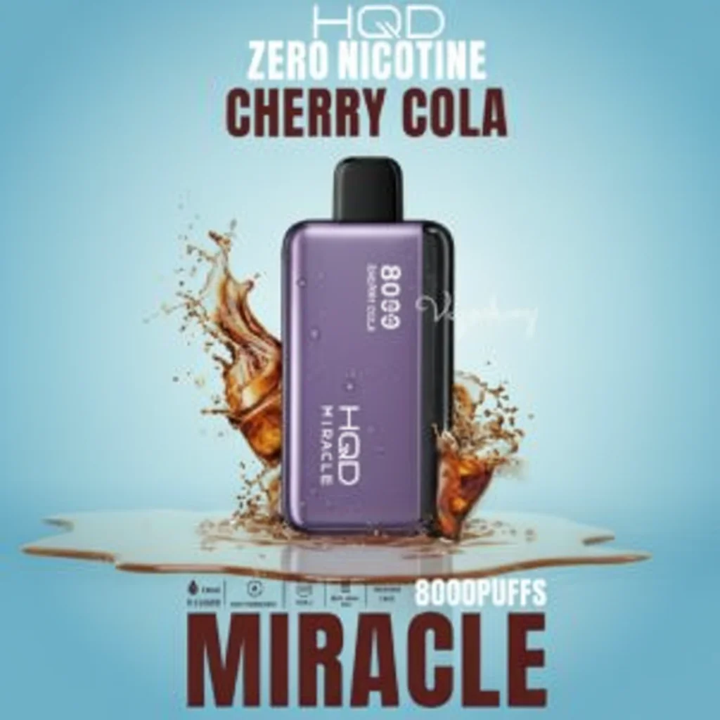 Cherry Cola HQD Miracle 8000 Puffs Zero Nicotine Cherry Cola HQD Miracle 8000 Puffs Zero Nicotine