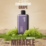 Grape HQD Miracle 8000 Puffs Zero Nicotine