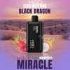 HQD Miracle Black Dragon 8000 Puffs Zero Nicotine (0%) Disposable 2 HQD Miracle Black Dragon 8000 Puffs Zero Nicotine (0%) Disposable