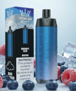 Berry Ice Al Fakher Crown Bar 8000 Puffs Disposable Vape