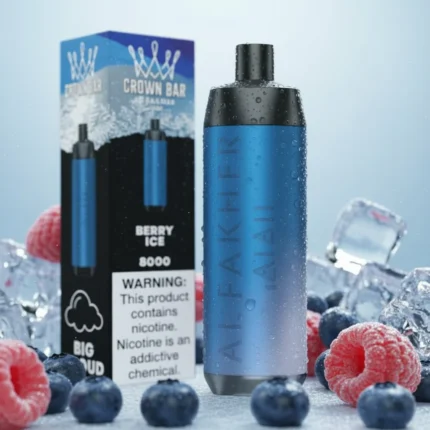 Berry Ice Al Fakher Crown Bar 8000 Puffs Disposable Vape