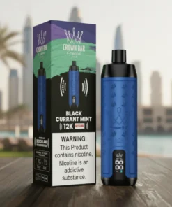 Blackcurrant Mint Al Fakher Crown Bar 12000 Puffs Disposable Vape