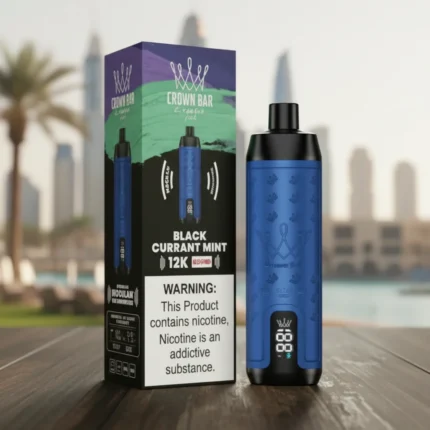 Blackcurrant Mint Al Fakher Crown Bar 12000 Puffs Disposable Vape