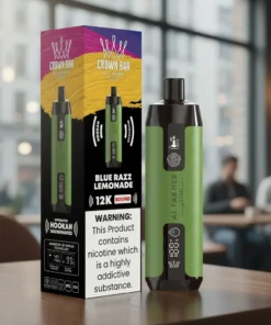 Blue Razz Lemonade Al Fakher Crown Bar 12000 Puffs Disposable Vape