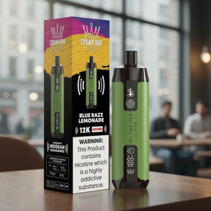 Blue Razz Lemonade Al Fakher Crown Bar 12000 Puffs Disposable Vape