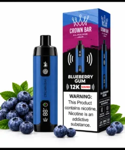 Blueberry Gum Al Fakher Crown Bar 12000 Puffs Disposable Vape