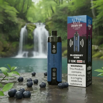 Blueberry Gum Al Fakher Crown Bar 12000 Puffs Disposable Vape