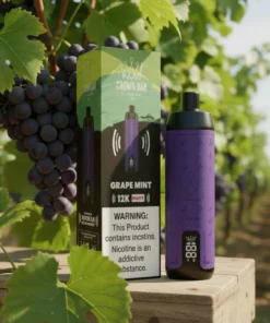 Grape Mint Al Fakher Crown Bar 12000 Puffs Disposable Vape