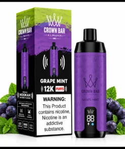 Grape Mint Al Fakher Crown Bar 12000 Puffs Disposable Vape