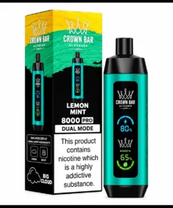 Lemon Mint Al Fakher Crown Bar 8000 Puffs Disposable Vape