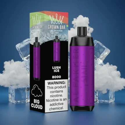 Lush Ice Al Fakher Crown Bar 8000 Puffs Disposable Vape