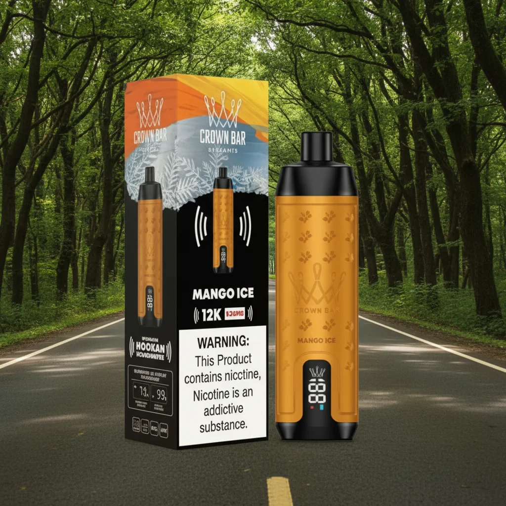 Mango Ice Al Fakher Crown Bar 12000 Puffs Disposable Vape Mango Ice Al Fakher Crown Bar 12000 Puffs Disposable Vape