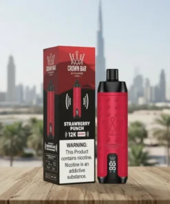 Strawberry Punch Al Fakher Crown Bar 12000 Puffs Disposable Vape