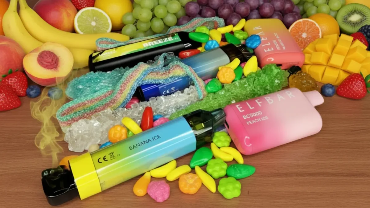 best sweet disposable vape Flavors for Daily Use Flavour_Citrus Flavor:Grape  + Mint + Strawberry Ice Cream LOST ANGEL MATE 50K