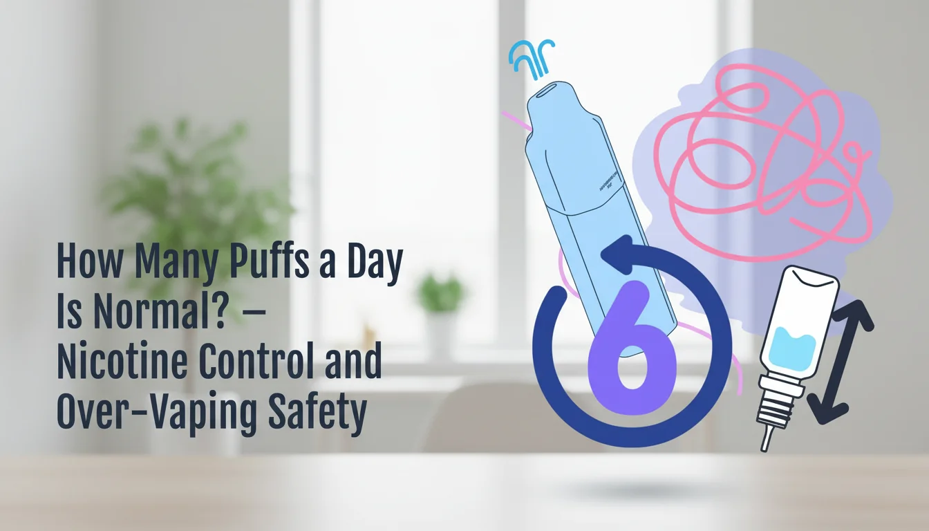 How Many Puffs Per Day Is Safe? What Vapers Actually Need to Know