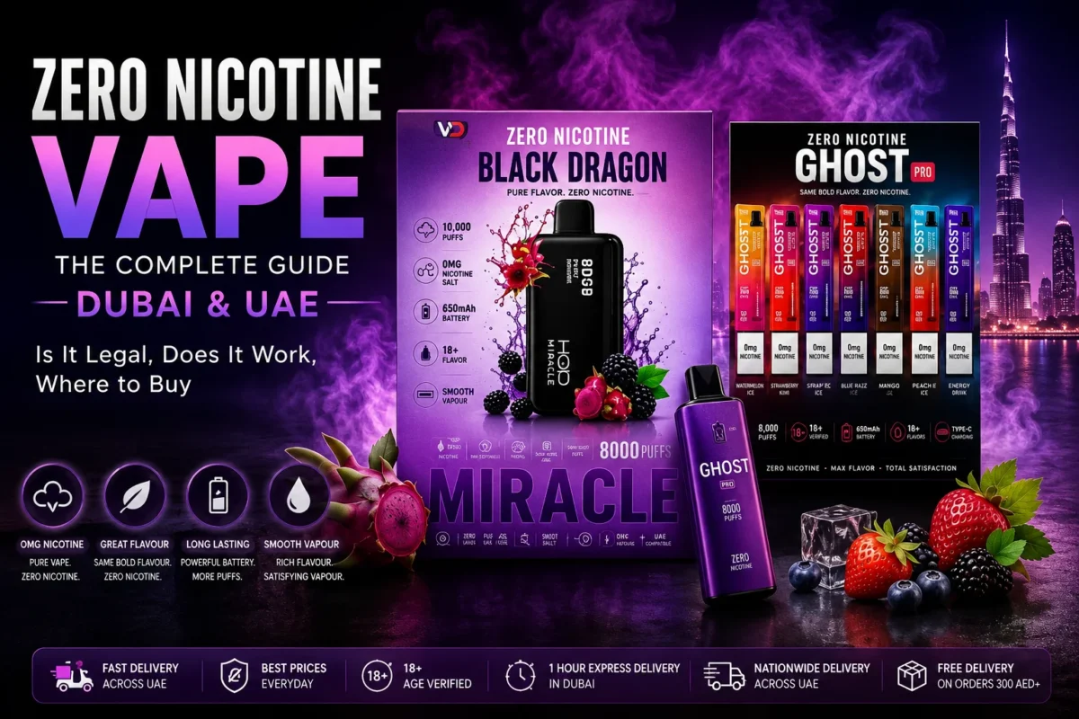 1 Zero Nicotine Vape Dubai: Is It Legal, Does It Work, Where to Buy