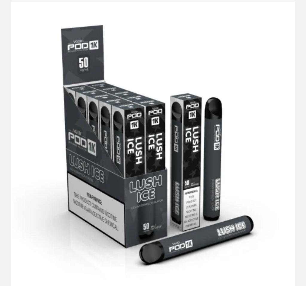VGOD Pod - Lush Ice Disposable Device 50mg - 1500 Puffs 1 VGOD Pod - Lush Ice Disposable Device 50mg - 1500 Puffs