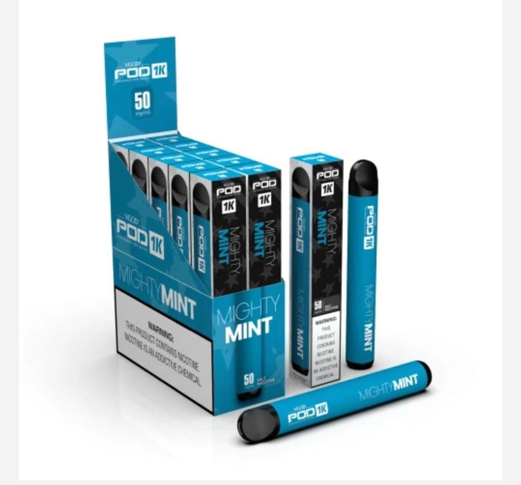 VGOD Pod - Mighty Mint Disposable Device 50mg - 1500 Puffs 1 VGOD Pod - Mighty Mint Disposable Device 50mg - 1500 Puffs