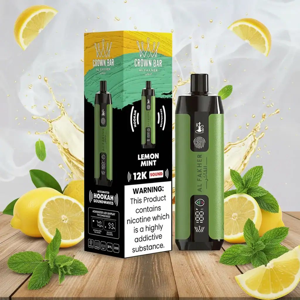 LEMON MINT AL FAKHER DISPOSABLE Al Fakher Crown Bar 12000 Puffs – Lemon Mint Disposable Vape12000 PUFFS 1 LEMON MINT AL FAKHER DISPOSABLE Al Fakher Crown Bar 12000 Puffs – Lemon Mint Disposable Vape12000 PUFFS