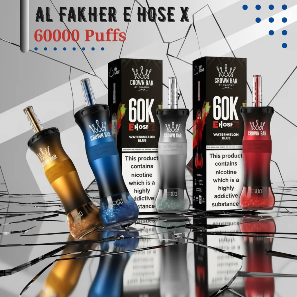Al Fakher Shisha E-Hose X 60000 Puffs – Disposable Vape Dubai 1 Al Fakher Shisha E-Hose X 60000 Puffs – Disposable Vape Dubai