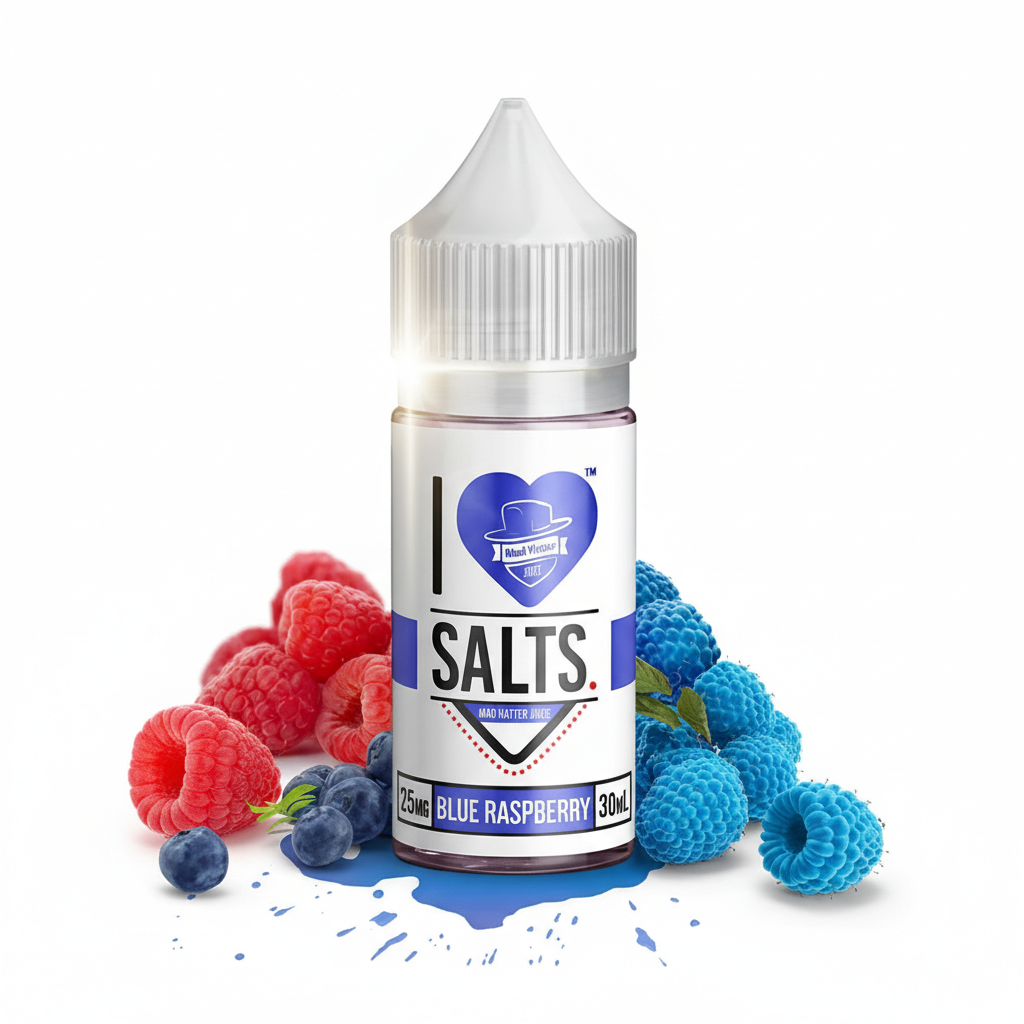 Blue Raspberry I Love Salts by Mad Hatter Juice 25mg & 50mg 1 Blue Raspberry I Love Salts by Mad Hatter Juice 25mg & 50mg