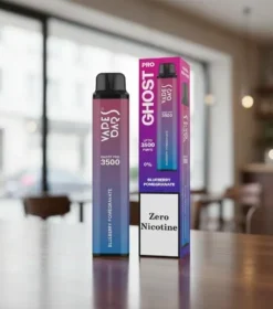 Blueberry Pomegranate Vape Bar Ghost Pro Zero Nicotine 3500 Puffs — Disposable Vape in Dubai