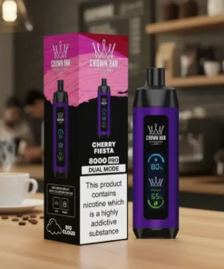 Crown Bar Al Fakher 8000 Puffs – Cherry Fiesta Disposable Vape