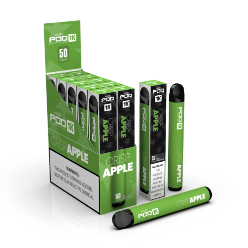 VGOD Pod - Crisp Apple Disposable Device 50mg 1500 Puffs 1 VGOD Pod - Crisp Apple Disposable Device 50mg 1500 Puffs