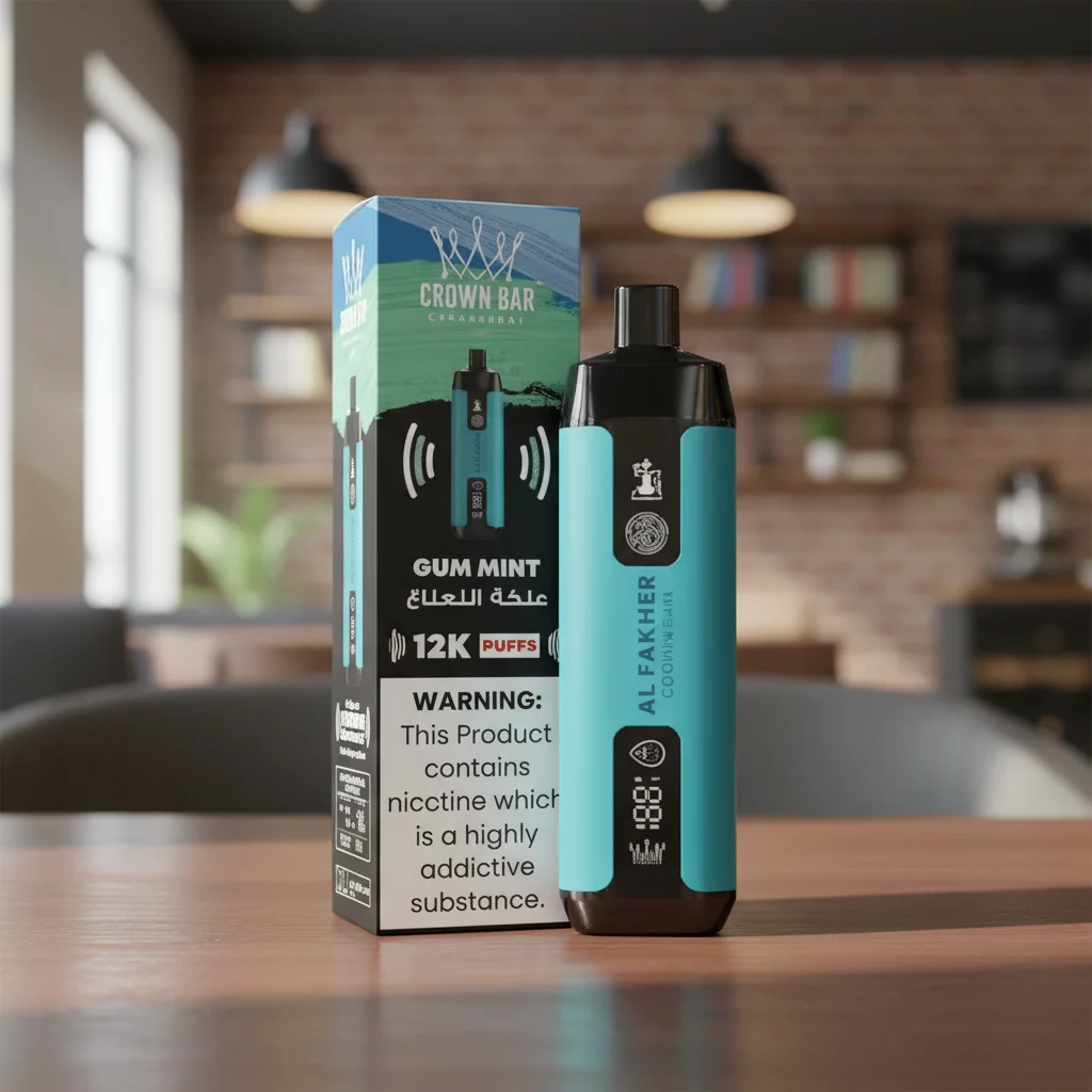 Al Fakher Crown Bar 12000 Puffs – Gum Mint Disposable Vape 1 Al Fakher Crown Bar 12000 Puffs – Gum Mint Disposable Vape
