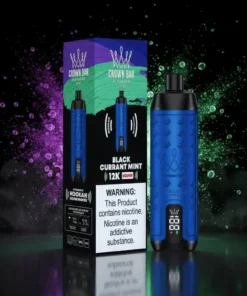 Crown Bar Al Fakher 12000 Puffs – Blackcurrant Mint Disposable Vape