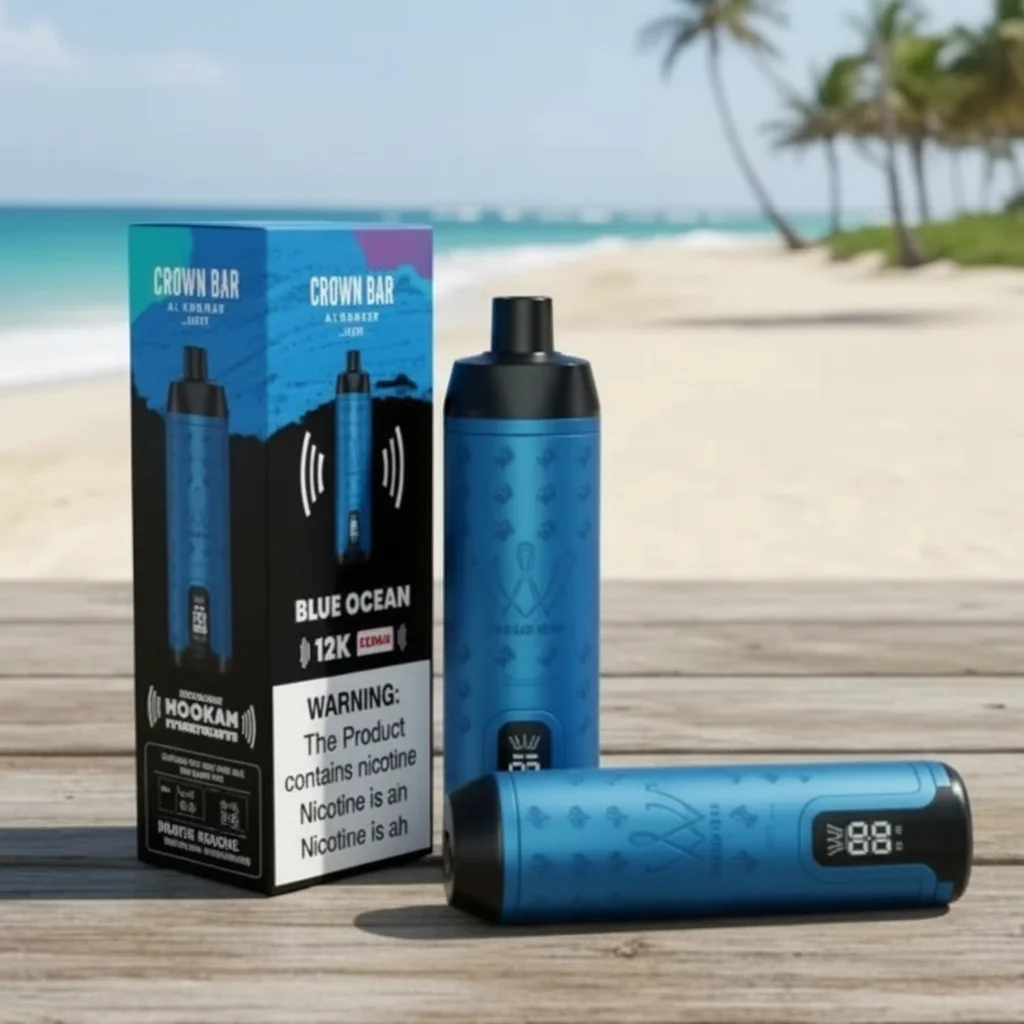 Crown Bar Al Fakher 12000 Puffs – Blue Ocean Disposable Vape 1 Crown Bar Al Fakher 12000 Puffs – Blue Ocean Disposable Vape