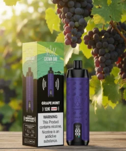 Crown Bar Al Fakher 12000 Puffs – Grape Mint Disposable Vape