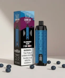 Crown Bar Al Fakher 12000 Puffs – Blueberry Gum Disposable Vape