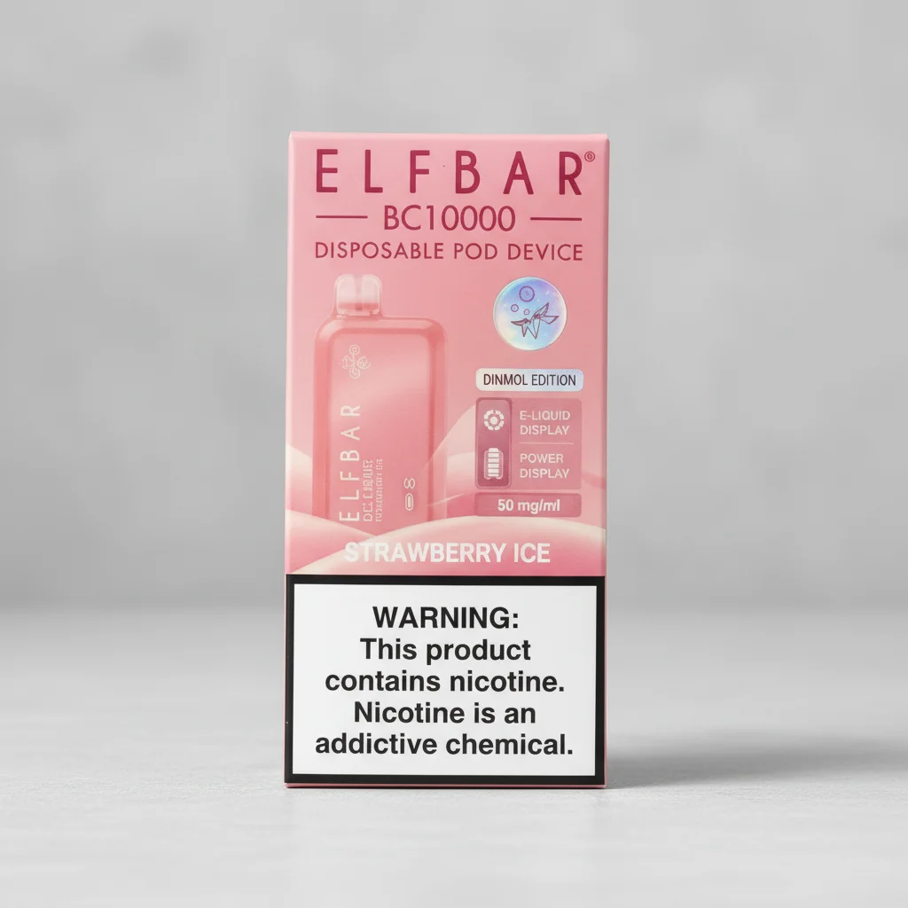 ELFBAR Strawberry Ice BC 10000 Puffs 50mg 1 ELFBAR Strawberry Ice BC 10000 Puffs 50mg