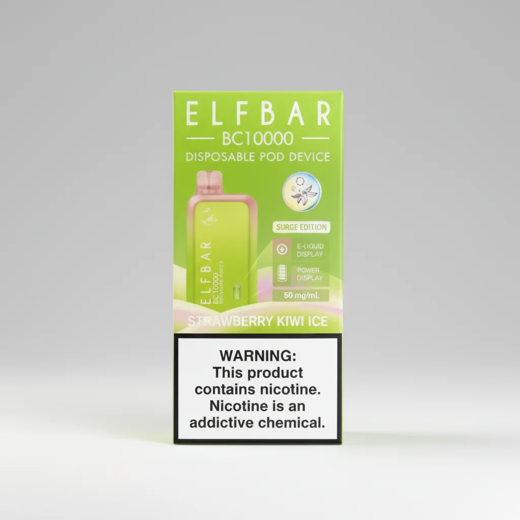ELFBAR Strawberry Kiwi Ice BC 10000 Puffs 50mg 1 ELFBAR Strawberry Kiwi Ice BC 10000 Puffs 50mg