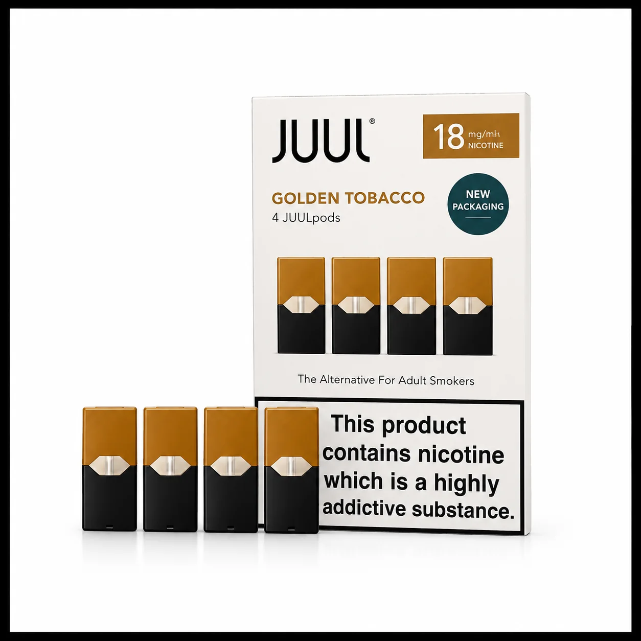 JUUL Golden Tobacco 18mg Pods 1 JUUL Golden Tobacco 18mg Pods