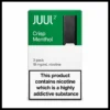 Juul 2 – Crisp Menthol Pods - 18 Mg Nicotine (2 Pods) 3 Juul 2 – Crisp Menthol Pods 18 Mg Nicotine 2 Pods 1