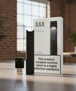 Juul Device Black Rechargeable Pod with USB Charger
