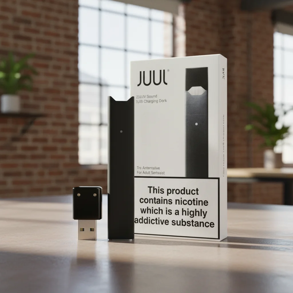 Juul Device Black Rechargeable Pod with USB Charger 1 Juul Device Black Rechargeable Pod with USB Charger