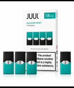 Juul Glacier Mint E-Liquid Pods- 18 Mg 200 Puffs (4 Pcs)