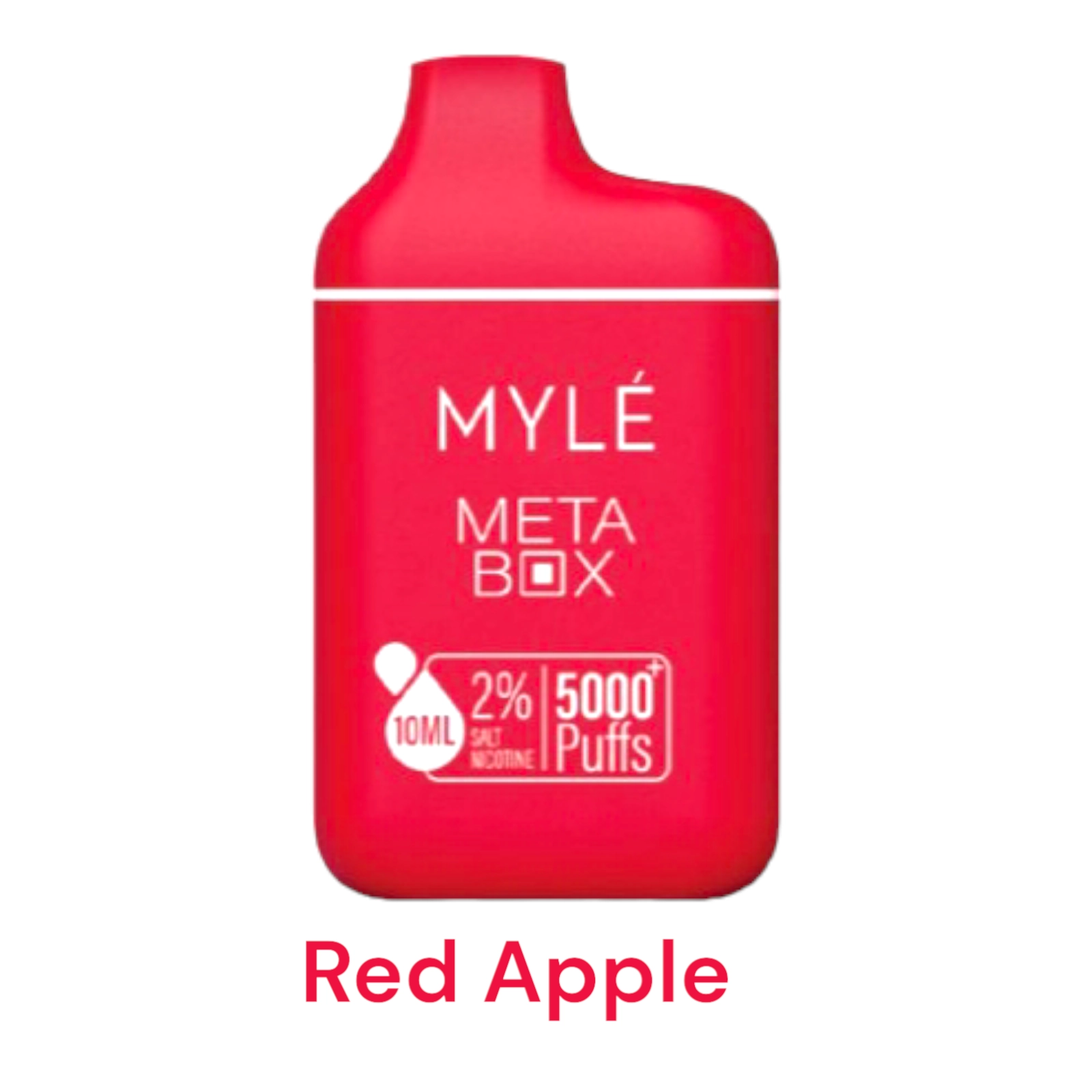 MYLE META BOX RED APPLE 5000 PUFFS 20MG 1 MYLE META BOX RED APPLE 5000 PUFFS 20MG