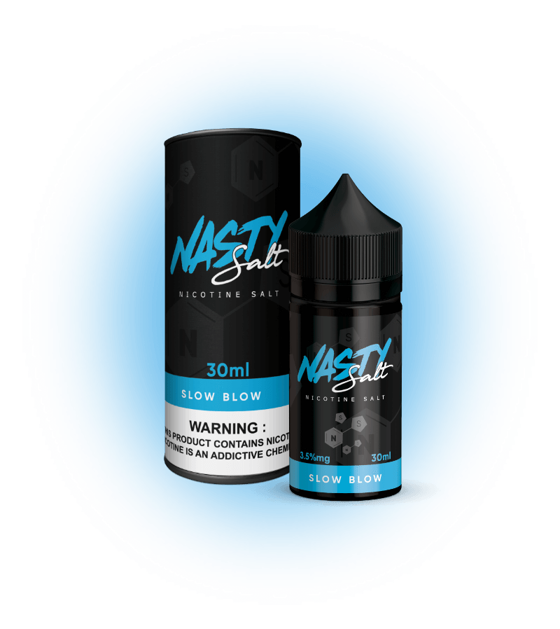 Slow Blow by Nasty Salt Nic Pineapple Lemonade Vape Juice 35mg & 50mg Nicotine Strength 1 Slow Blow by Nasty Salt Nic Pineapple Lemonade Vape Juice 35mg & 50mg Nicotine Strength