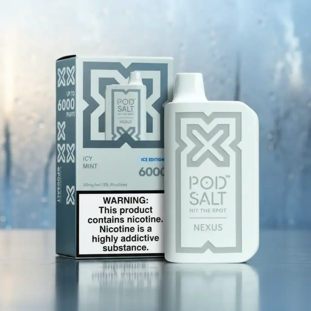 Nexus Icy Mint Disposable Vape 2% Nicotine 6000 Puffs 1 Nexus Icy Mint Disposable Vape 2% Nicotine 6000 Puffs
