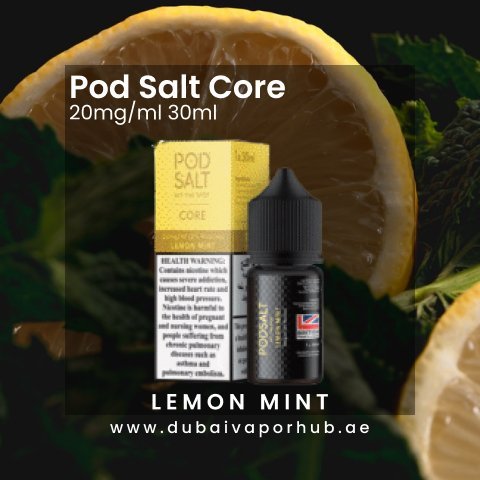 Pod Salt Core Lemon Mint 2% 20 mg 30 ml 1 Pod Salt Core Lemon Mint 2% 20 mg 30 ml