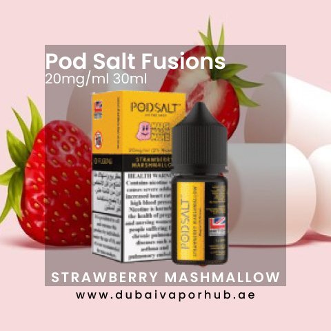 Pod Salt Fusions Strawberry Marshmallow 20 mg 30 ml 1 Pod Salt Fusions Strawberry Marshmallow 20 mg 30 ml