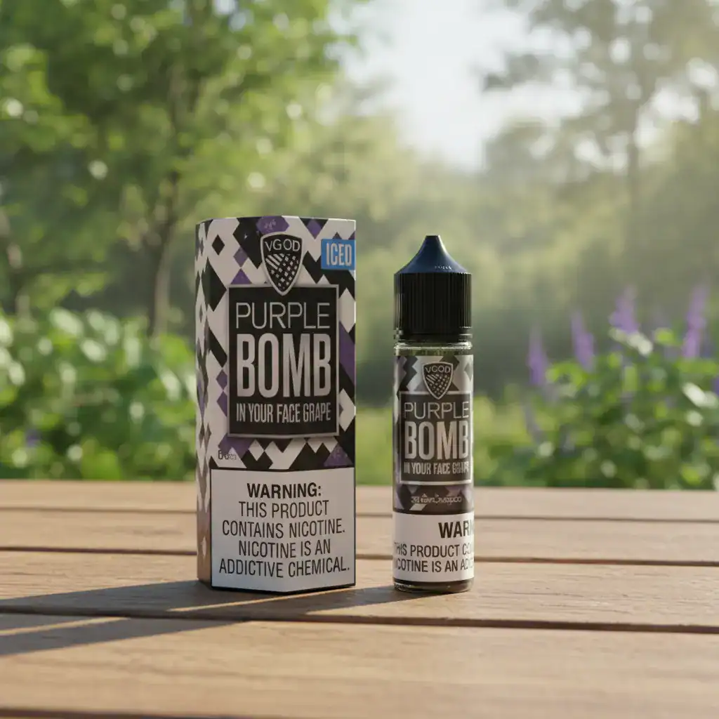 Purple Bomb by VGOD (Iced & Non-Iced) – 60mL (0 mg) – Vape Juice 1 Purple Bomb by VGOD (Iced & Non-Iced) – 60mL (0 mg) – Vape Juice