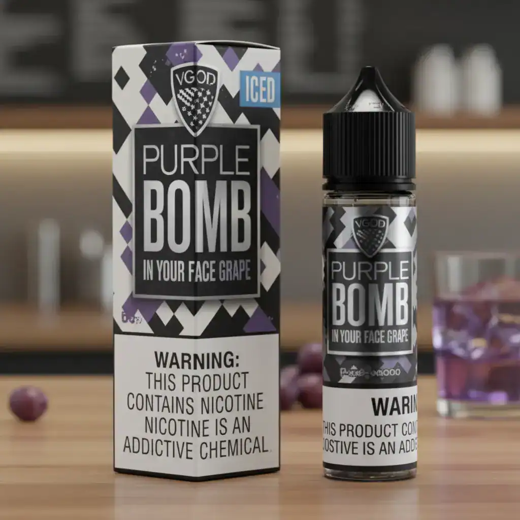 Purple Bomb by VGOD (Iced & Non-Iced) – 60mL (3 mg) – Vape Juice 1 Purple Bomb by VGOD (Iced & Non-Iced) – 60mL (3 mg) – Vape Juice