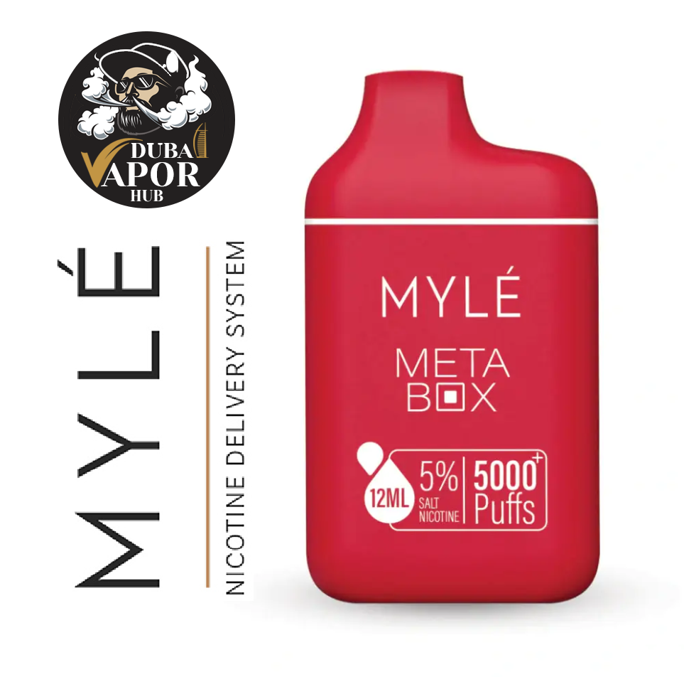 MYLE Meta Box Red Apple 5000 puffs 50mg 5% Nicotine Disposable Vape 2 MYLE Meta Box Red Apple 5000 puffs 50mg 5% Nicotine Disposable Vape - Image 2