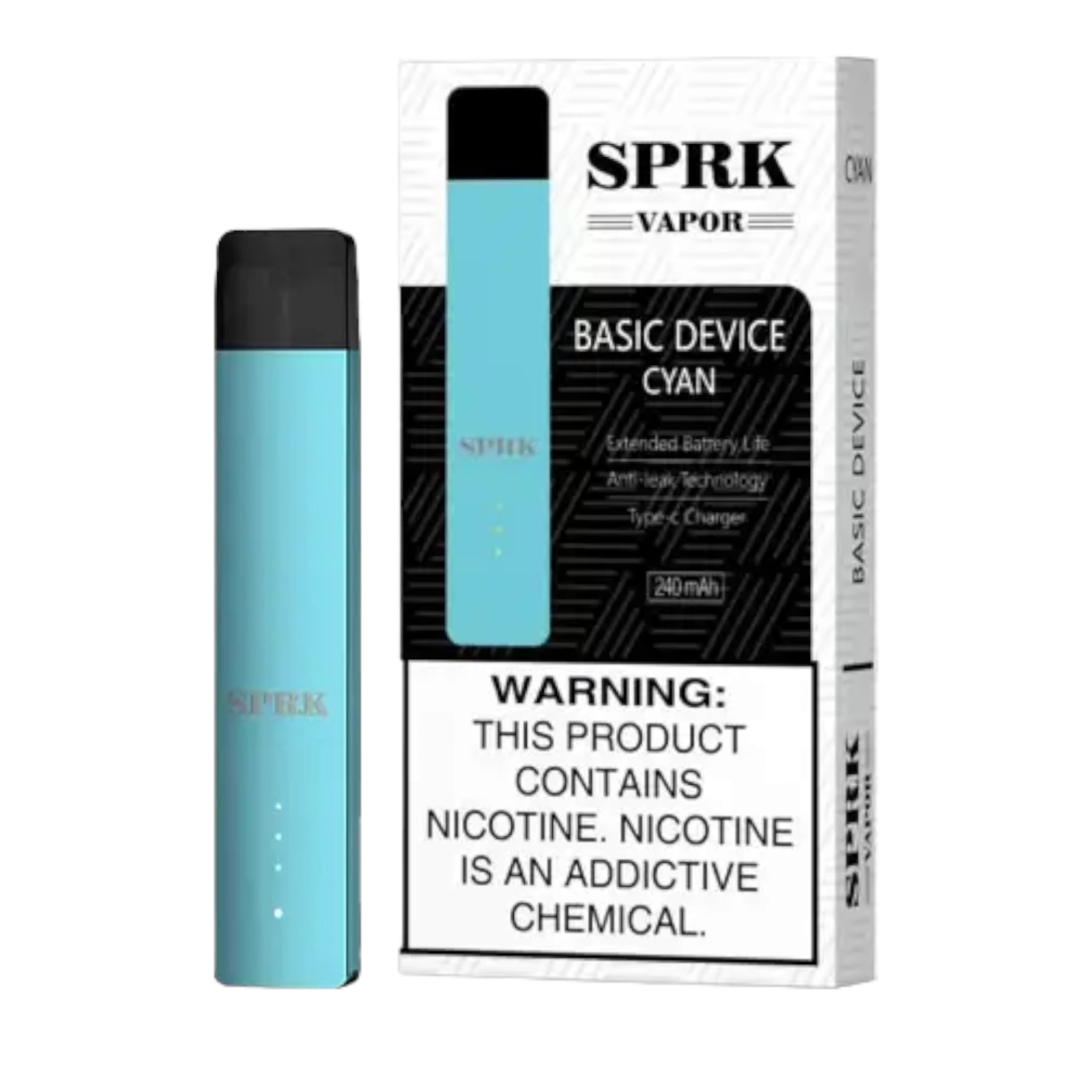 SPRK VAPOR Device CYAN 1 SPRK VAPOR Device CYAN